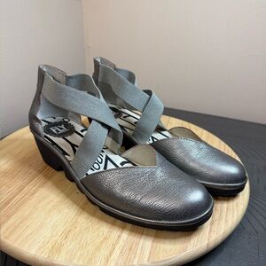 Fly London women’s Fly Paco Leather Wedges